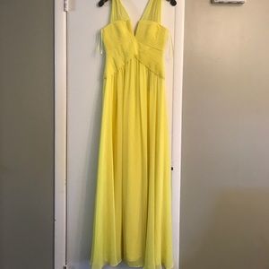 BCBG yellow formal gown